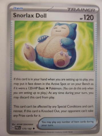 Snorlax Doll 175/182 (PE) beschikbaar voor biedingen