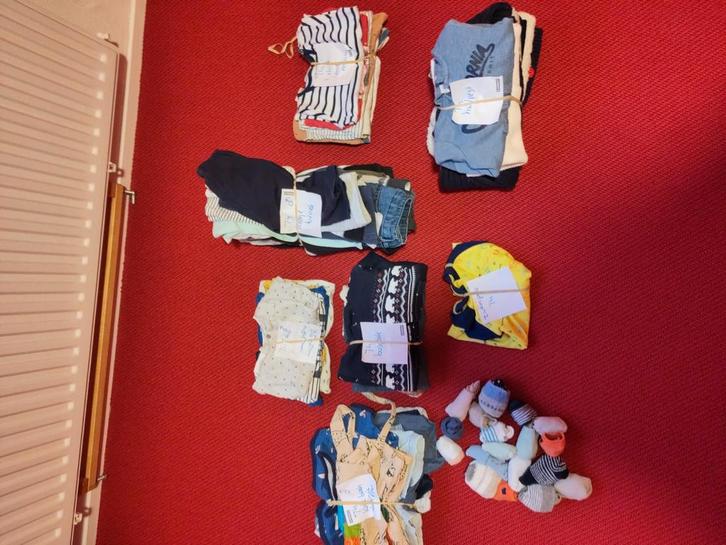 Kledingpakket maat 74 1,00 per stuk of 10,00 voor 12 stuks, Kinderen en Baby's, Babykleding | Baby-kledingpakketten, Gebruikt