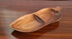 te koop: houten snackschaal 2 vakken, retro vintage jaren 70, Ophalen of Verzenden, Huis en Inrichting