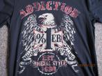 zwart t-shirt - motorcycle - est original style1998 - maat L, Overige typen, Heren, Ophalen of Verzenden, Addiction distribution