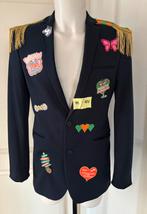 Kruikenstad Colbert/Jas blauw maat M carnaval emblemen, Ophalen of Verzenden, Zo goed als nieuw, Maat 46/48 (XL) of groter, Carnaval
