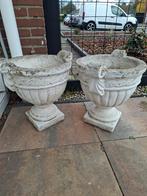 2 stenen potten, Tuin en Terras, Bloempotten, Ophalen of Verzenden
