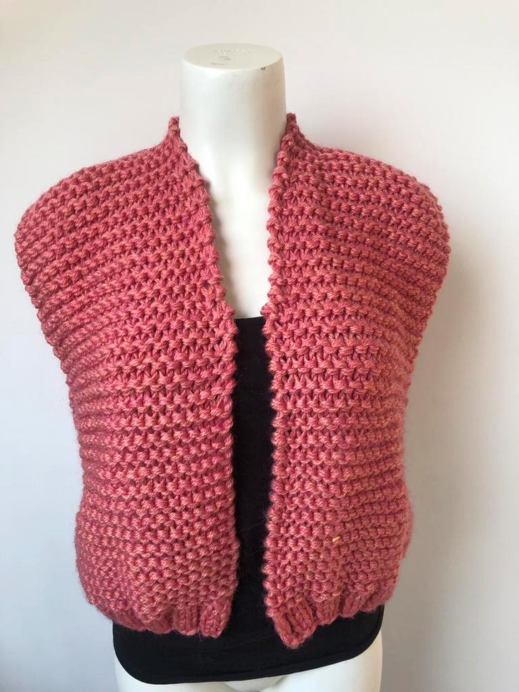 Ala Kiro by kim zalmroze wol wollen mouwloos vest gebreid, Kleding | Dames, Truien en Vesten, Zo goed als nieuw, Maat 38/40 (M)