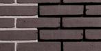 Donker bruine bakstenen, engels circa 1500 stuks, Doe-het-zelf en Verbouw, Metselstenen, Ophalen, Zo goed als nieuw