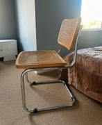 Rieten buisframe stoel - defect, Huis en Inrichting, Ophalen, Bruin, Eén, Riet of Rotan