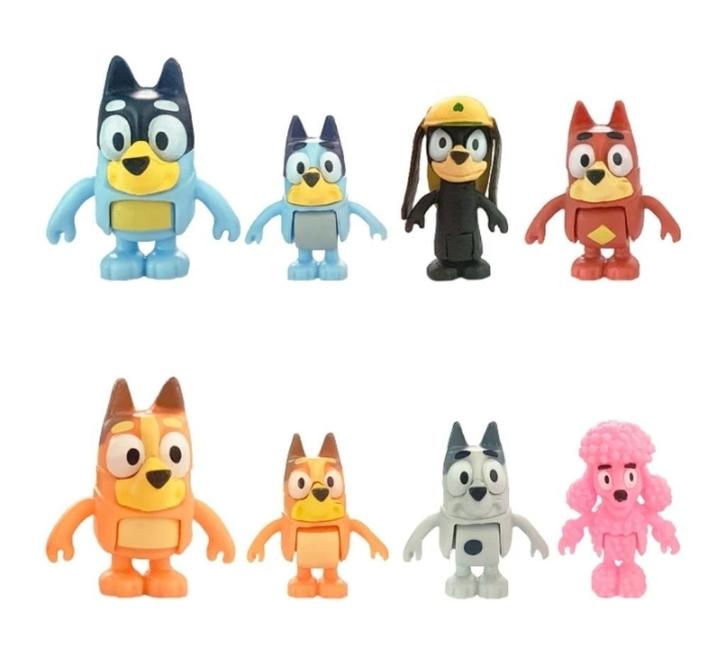 Bluey 8 figuren - Nieuw, Kinderen en Baby's, Speelgoed | Actiefiguren, Nieuw, Verzenden