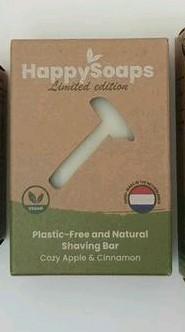HappySoaps Limited Edition shaving bar Cozy Apple & Cinnamon, Sieraden, Tassen en Uiterlijk, Uiterlijk | Lichaamsverzorging, Nieuw