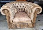 Originele Chesterfield club stoel + BEZORGING GRATIS!!, Huis en Inrichting, Fauteuils, Gebruikt, ., Chesterfield, Ophalen of Verzenden