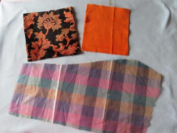 3 restlapjes vintage stof voor maar 1 euro #10 beschikbaar voor biedingen