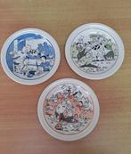 Vintage schaaltjes en bordjes met Suske en Wiske prenten, Huis en Inrichting, Keuken | Servies, Ophalen of Verzenden, Gebruikt