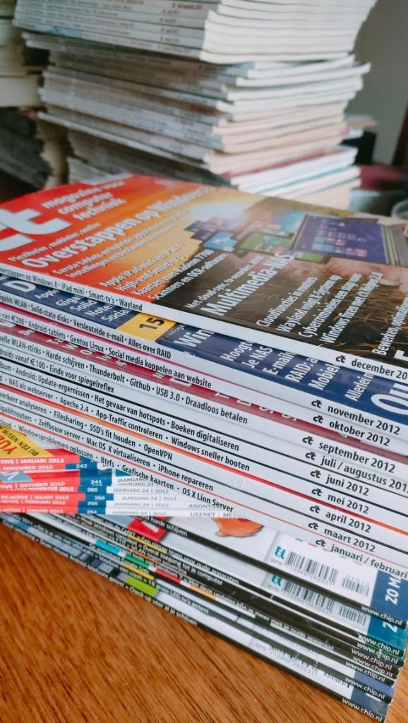 100 + Computer tijdschriften, Boeken, Tijdschriften en Kranten, Zo goed als nieuw, Overige typen, Ophalen