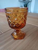Vintage Amberkleurige Dessertcoupe, Ophalen of Verzenden