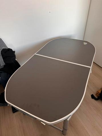 Bo-Camp Ovale Tafel – Koffermodel – 150x80 cm beschikbaar voor biedingen