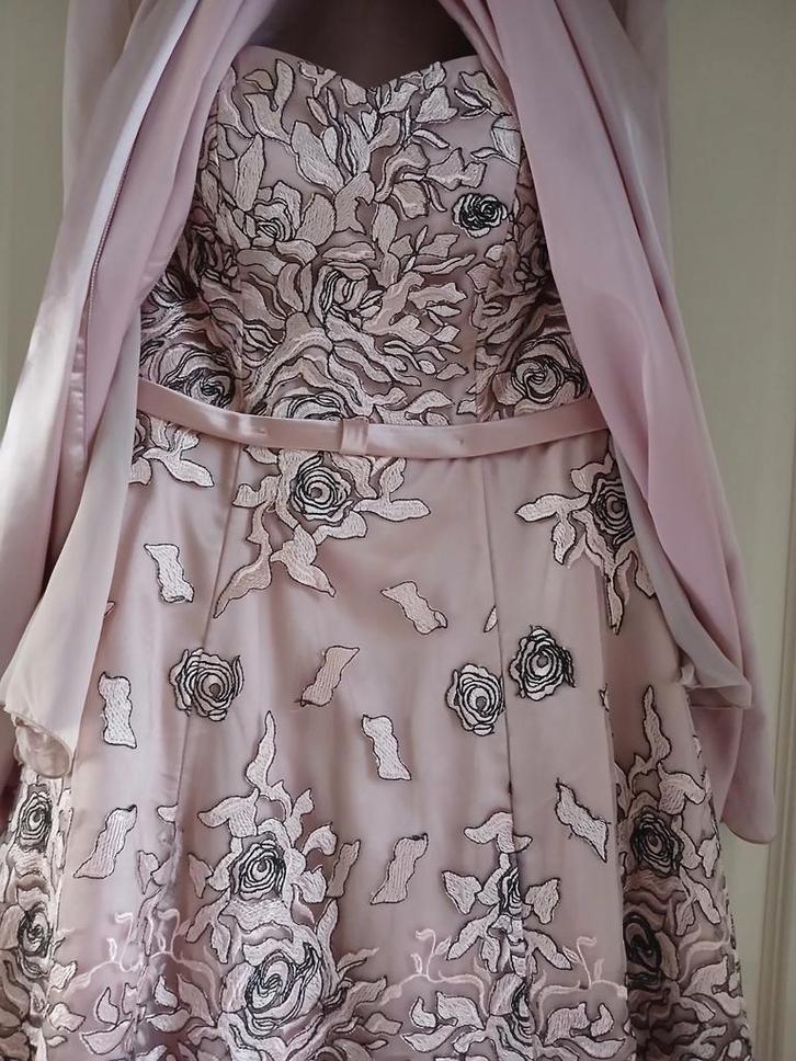 Roze gelegenheidsjurk maat 36, 38, Kleding | Dames, Gelegenheidskleding, Zo goed als nieuw, Galajurk, Maat 36 (S), Roze, Ophalen of Verzenden