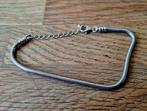 Zilveren armband voor bedels 23 cm, Ophalen of Verzenden, Zo goed als nieuw, Zilver, Zilver