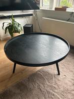 WOOOD Bijzettafel Mesa XL zwart gelakt Ø78x39 cm, Huis en Inrichting, Tafels | Salontafels, 50 tot 100 cm, Rond, Gebruikt, Ophalen