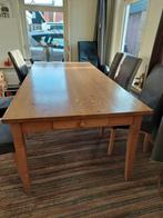 Eetkamertafel grenen, opknapper, Huis en Inrichting, Ophalen, Gebruikt, 100 tot 150 cm, 200 cm of meer