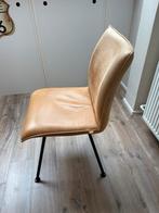 Twee Enzo Luca eetkamer stoelen, Ophalen, Gebruikt, Bruin, Leer