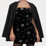 H&M Divided ZWART FLUWEELEN JURK, Kleding | Dames, Jurken, H&M, Zwart, Nieuw, Ophalen of Verzenden