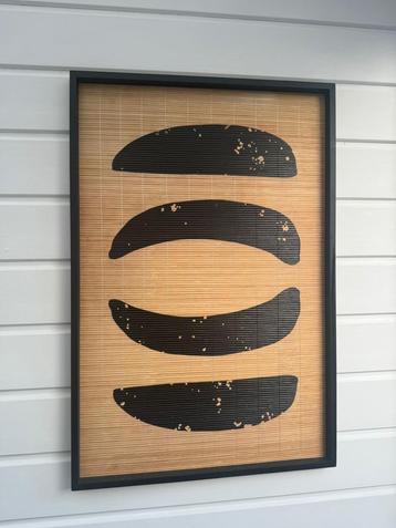 Kyoto Large bamboe wandkunst 80x120 beschikbaar voor biedingen