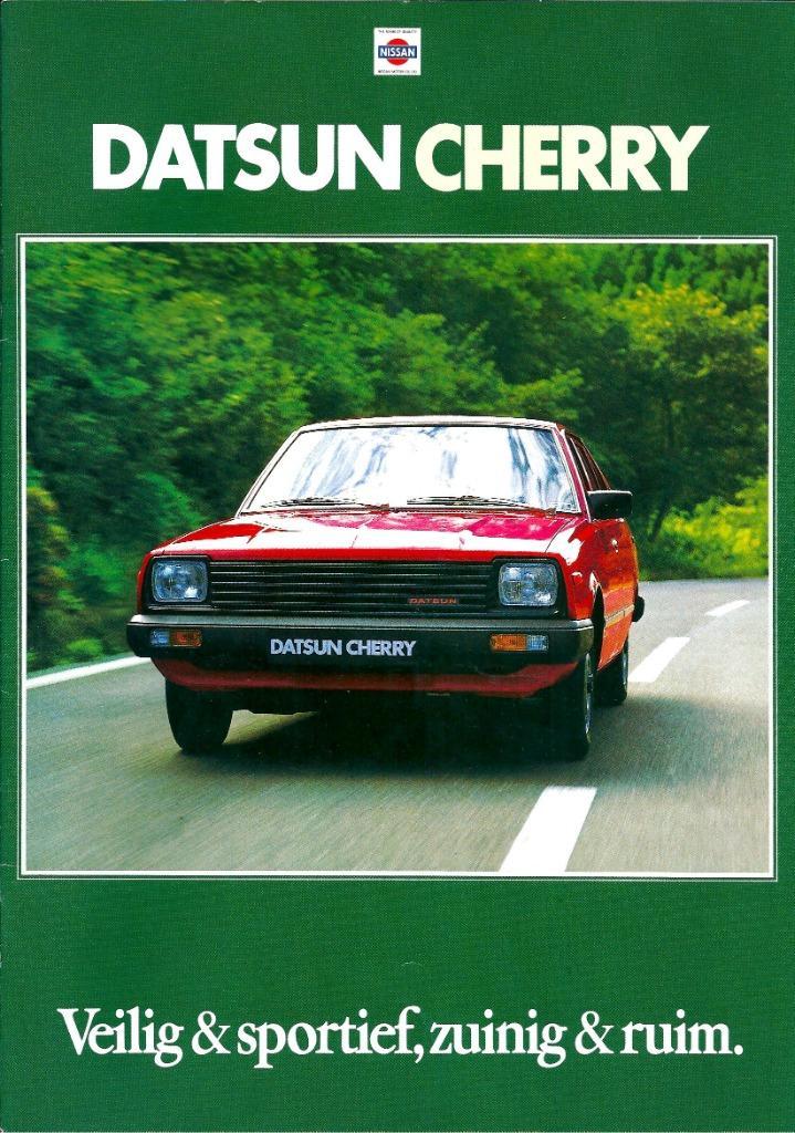 Folder Datsun Cherry 1981, Boeken, Auto's | Folders en Tijdschriften, Gelezen, Overige merken, Ophalen of Verzenden