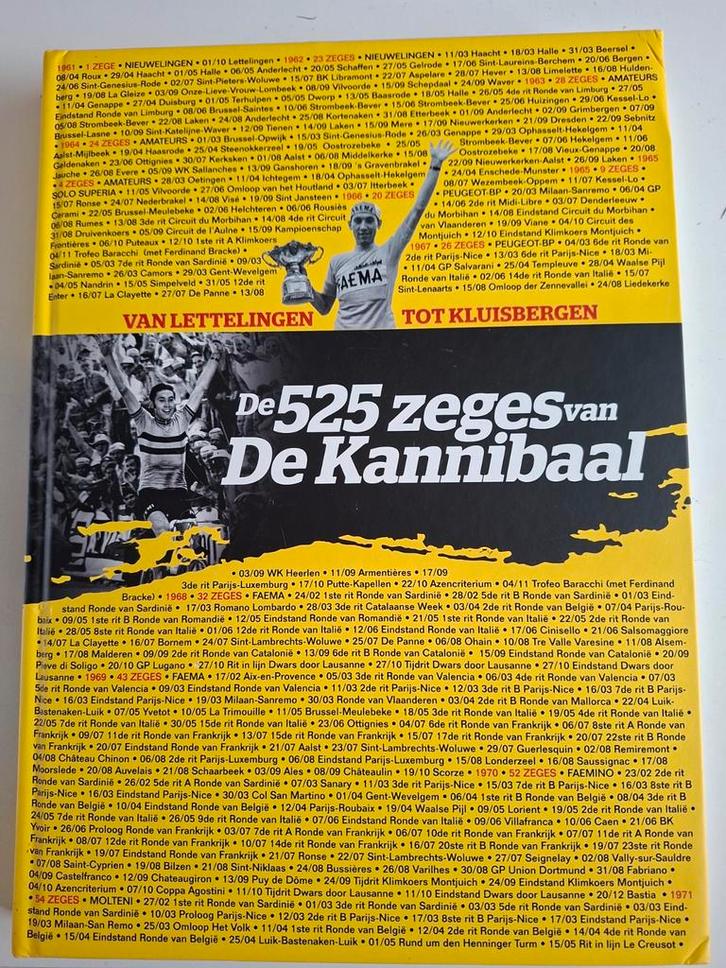 De 525 zeges van De Kannibaal - Eddy Merckx, Boeken, Sportboeken, Gelezen, Lopen en Fietsen, Ophalen of Verzenden
