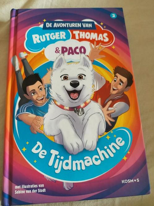 De tijdmachine boek Rutger, Thomas en Paco, Boeken, Kinderboeken | Jeugd | onder 10 jaar, Zo goed als nieuw, Ophalen