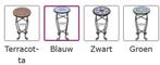 Mozaiektafel bistrotafel tafel rond 60 x 30 GRATIS BEZORGD!, Minder dan 50 cm, 50 tot 100 cm, Verzenden, Rond
