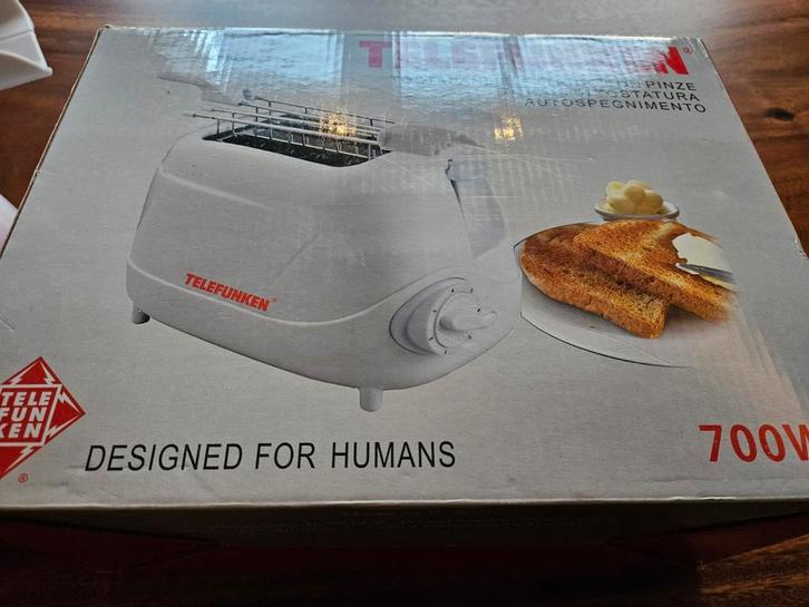 Telefunken Tosti-ijzer 700W - zo goed als nieuw-in doos, Witgoed en Apparatuur, Broodroosters, Zo goed als nieuw, Ophalen of Verzenden