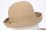 kleine Vintage Dameshoed licht beige vilt 54,5, 134 t/m 140, Gebruikt, Meisje, Hoed