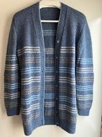 Jeans blauw gestreept nieuw lekker lang vest mt 36/38, Kleding | Dames, Truien en Vesten, Ophalen of Verzenden, Nieuw, Maat 36 (S)