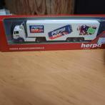 Herpa MB SK en Scania "Pepsi", Hobby en Vrije tijd, Modelauto's | 1:87, Ophalen of Verzenden, Zo goed als nieuw, Bus of Vrachtwagen