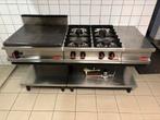 Horeca kookplaat, fornuis 4-pits incl gasklep, Ophalen, Gebruikt, Fornuis, Frituur en Grillen