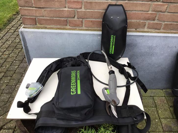Greenworks tuinschaar op accu met accu en oplader, Tuin en Terras, Hand-tuingereedschap, Zo goed als nieuw, Ophalen