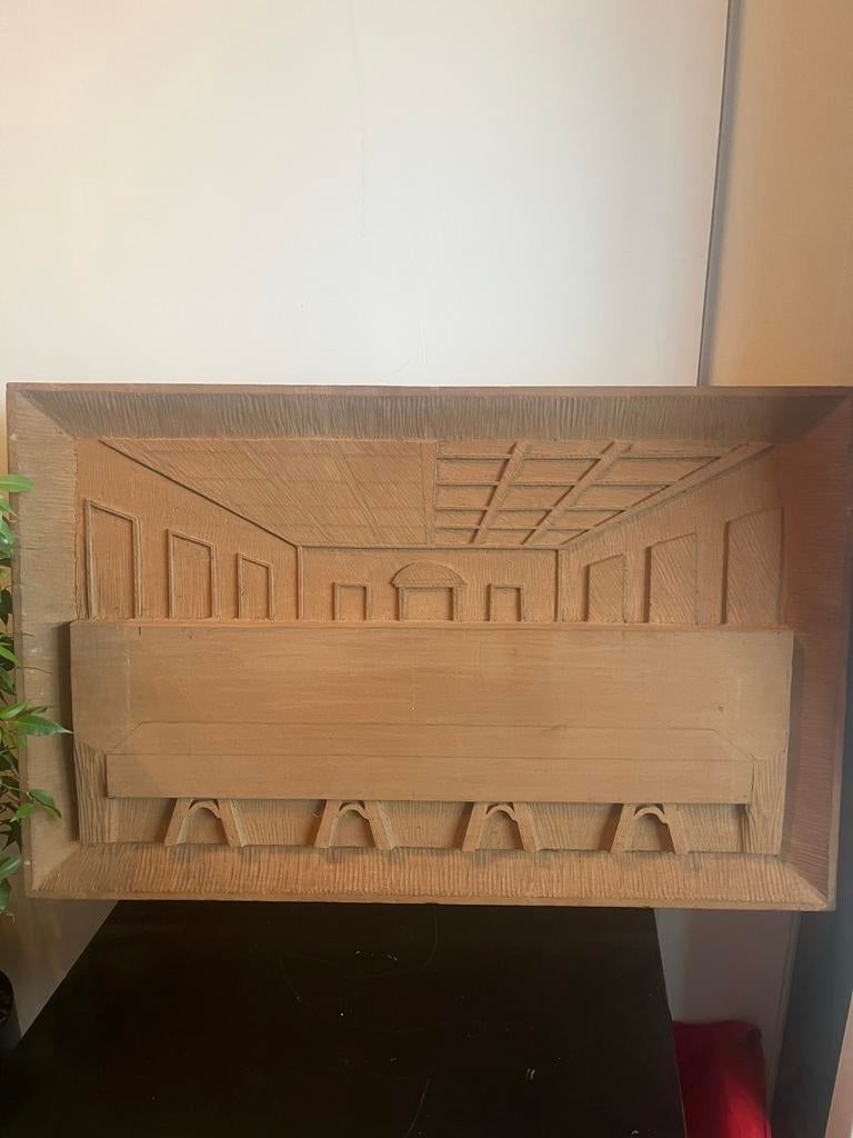 Last supper in progress. Laatste avondmaal houtpaneel, Ophalen of Verzenden