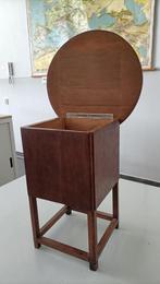 vintage tafeltje met vak naaitafel bijzettafel art deco, Antiek en Kunst, Antiek | Meubels | Tafels, Ophalen of Verzenden