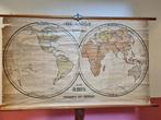 mooie schoolkaart van de wereld, de aarde, Ophalen of Verzenden, Aardrijkskunde