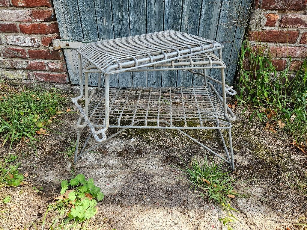 3 stalen caravan trapjes optreden, Ophalen, Gebruikt