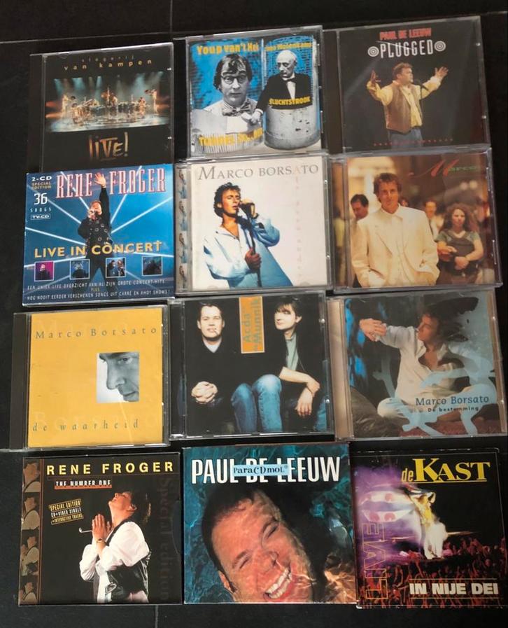 Diverse Nederlandstalige CD's - Pop, Levenslied, Rock, Cd's en Dvd's, Cd's | Nederlandstalig, Gebruikt, Levenslied of Smartlap