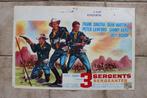 filmaffiche Dean Martin Sergeants 3 1962 filmposter, Rechthoekig Liggend, Gebruikt, Ophalen of Verzenden, A1 t/m A3