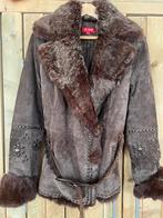 Derhy Leren Jas - Nieuwstaat/ maat L, Bruin, Verzenden, Maat 42/44 (L), Derhy