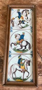 3 mooie ingelijste wand tegels van Makkum, Ophalen of Verzenden