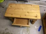 Site tafel, Huis en Inrichting, Tafels | Sidetables, Ophalen, Gebruikt, 100 tot 150 cm, Grenenhout