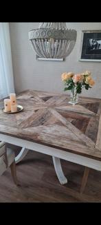 riviera maison eettafel, Huis en Inrichting, Tafels | Eettafels, Ophalen, Gebruikt, Vijf personen of meer, Vierkant