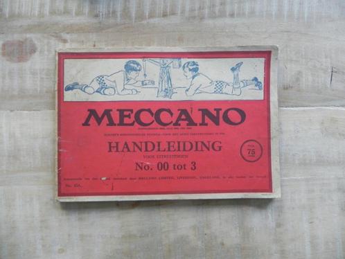 Oude Meccano Handleiding voor Uitrustingen No. 00 tot 3, Antiek en Kunst, Antiek | Speelgoed, Verzenden