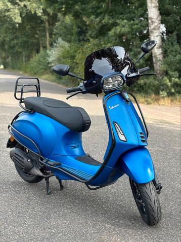 ✅ Zeer Nette Vespa Sprint Brom 2019 Mat Blauw! ✅ beschikbaar voor biedingen
