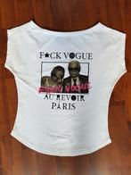 SHIRT "F*CK VOGUE BY BRAND  M, Maat 38/40 (M), BRAND, Wit, Ophalen of Verzenden