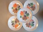 Vintage Plastic Bordjes - Effen & Bloempatroon (11), Overige materialen, Gebruikt, Ophalen of Verzenden, Bord(en)