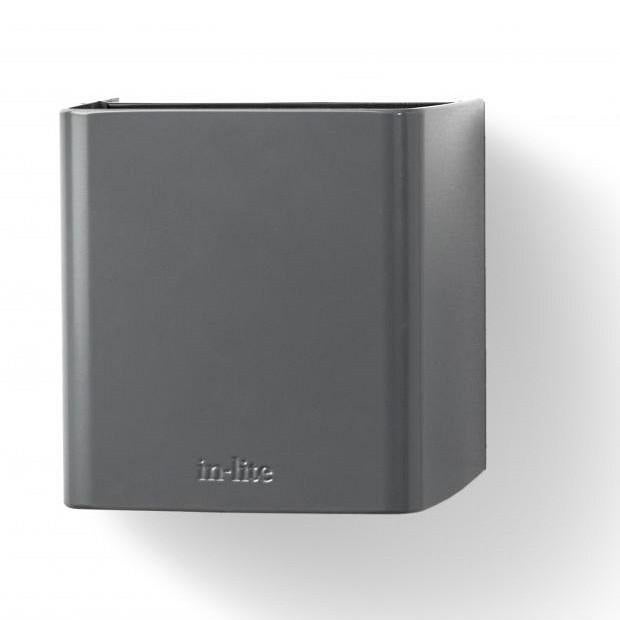 In-Lite wall ACE UP-DOWN 100-230V Flat Grey wandlamp, Tuin en Terras, Buitenverlichting, Nieuw, Wandlamp, Aluminium, 50 tot 250 watt