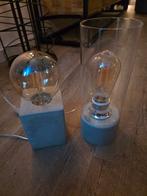 Te koop aangeboden, 2 mooie bedlampen inclusief lichtbron, Ophalen of Verzenden, Zo goed als nieuw, Minder dan 50 cm